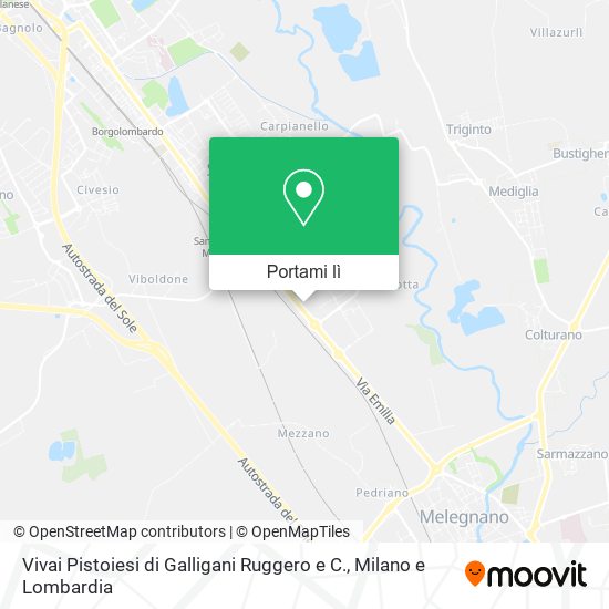 Mappa Vivai Pistoiesi di Galligani Ruggero e C.