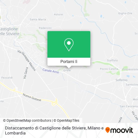 Mappa Distaccamento di Castiglione delle Stiviere