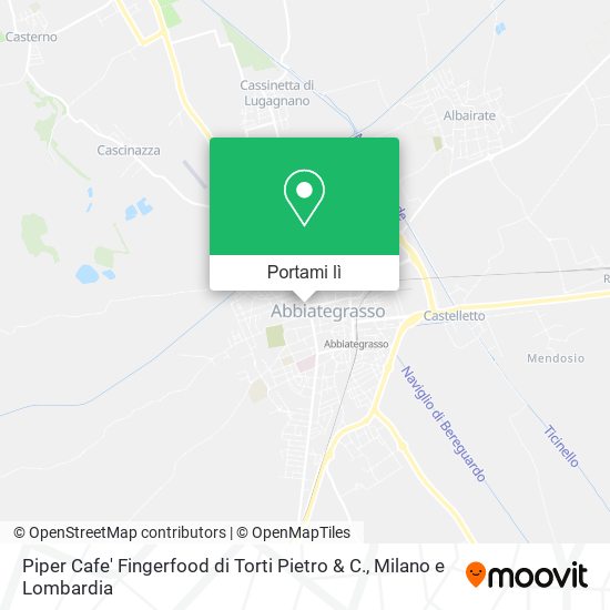 Mappa Piper Cafe' Fingerfood di Torti Pietro & C.