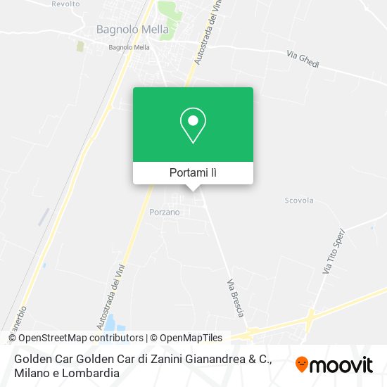 Mappa Golden Car Golden Car di Zanini Gianandrea & C.