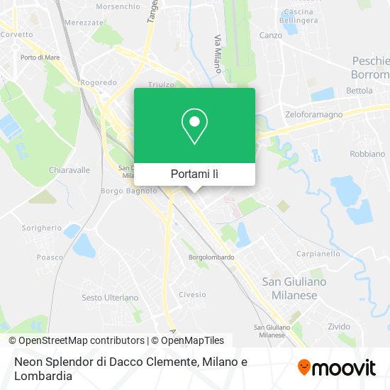 Mappa Neon Splendor di Dacco Clemente