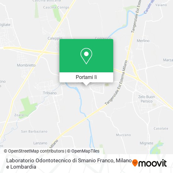 Mappa Laboratorio Odontotecnico di Smanio Franco