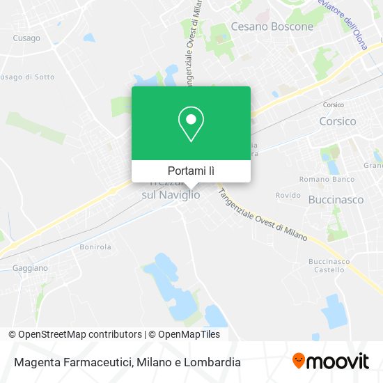 Mappa Magenta Farmaceutici