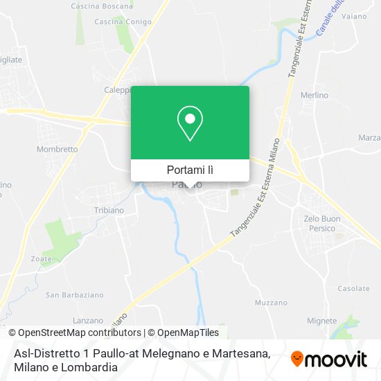 Mappa Asl-Distretto 1 Paullo-at Melegnano e Martesana
