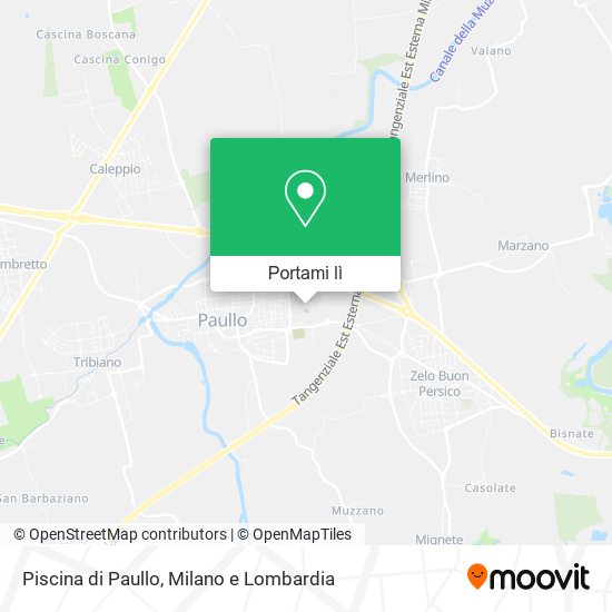 Mappa Piscina di Paullo