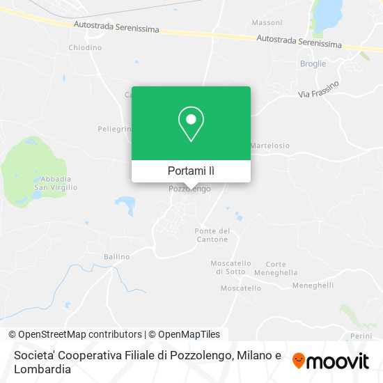 Mappa Societa' Cooperativa Filiale di Pozzolengo