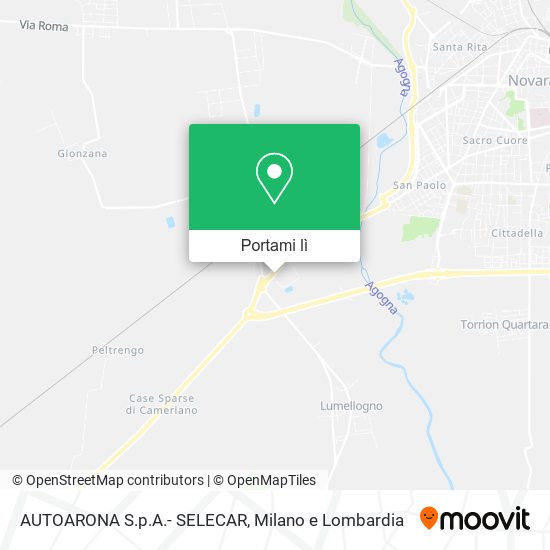 Mappa AUTOARONA S.p.A.- SELECAR