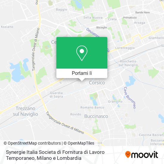 Mappa Synergie Italia Societa di Fornitura di Lavoro Temporaneo