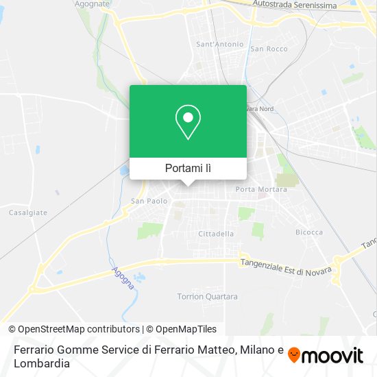 Mappa Ferrario Gomme Service di Ferrario Matteo