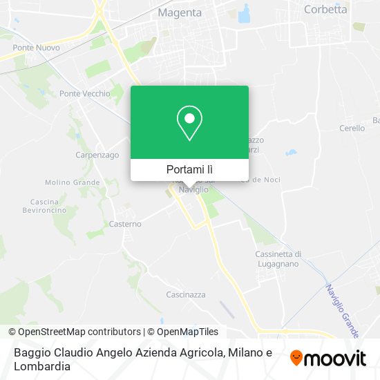 Mappa Baggio Claudio Angelo Azienda Agricola