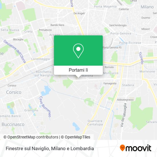 Mappa Finestre sul Naviglio