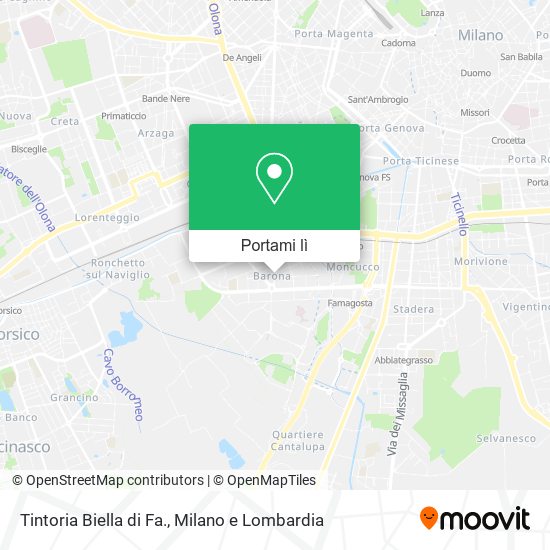 Mappa Tintoria Biella di Fa.
