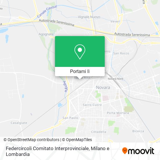 Mappa Federcircoli Comitato Interprovinciale
