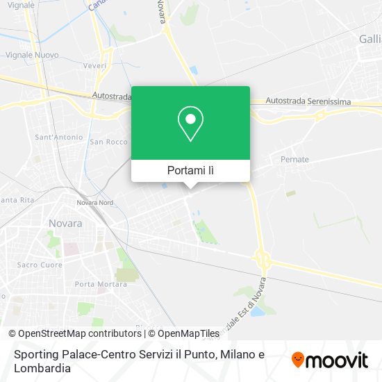 Mappa Sporting Palace-Centro Servizi il Punto