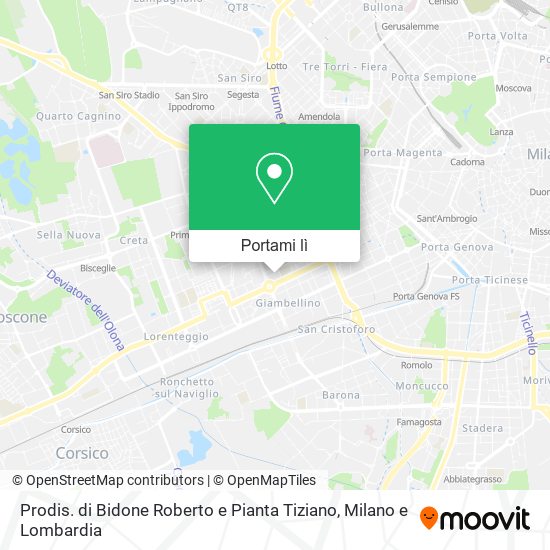 Mappa Prodis. di Bidone Roberto e Pianta Tiziano