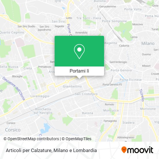 Mappa Articoli per Calzature