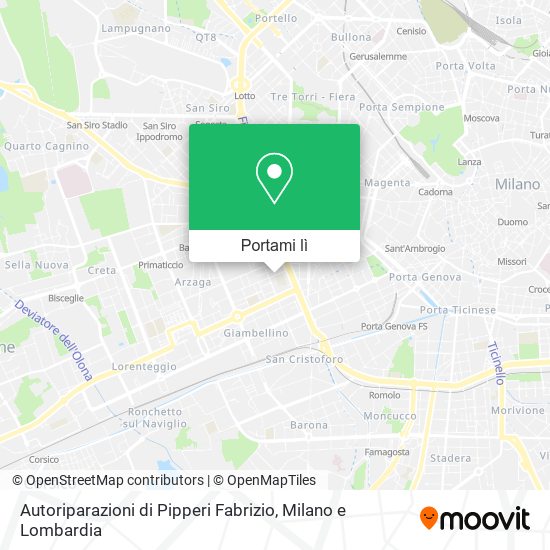 Mappa Autoriparazioni di Pipperi Fabrizio