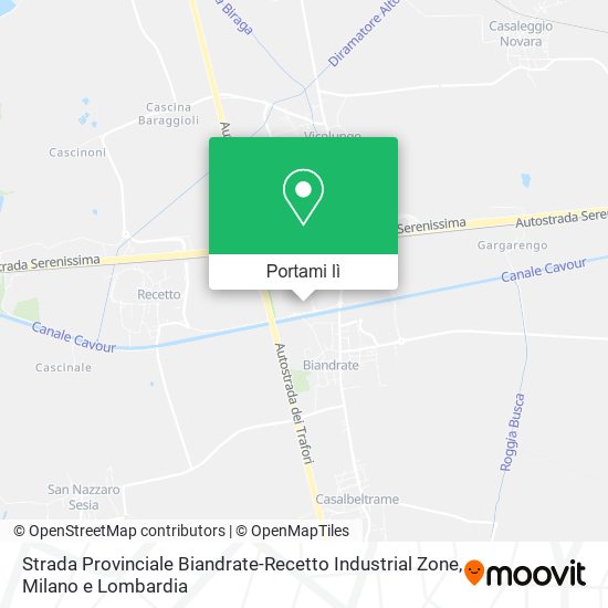 Mappa Strada Provinciale Biandrate-Recetto Industrial Zone