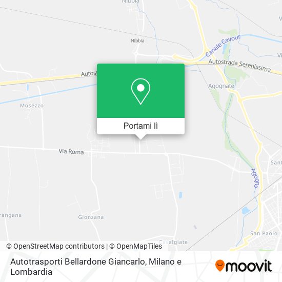 Mappa Autotrasporti Bellardone Giancarlo