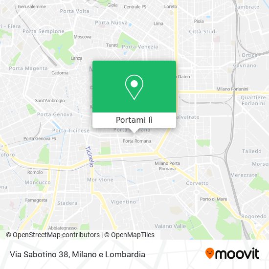 Mappa Via Sabotino 38