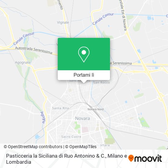Mappa Pasticceria la Siciliana di Ruo Antonino & C.