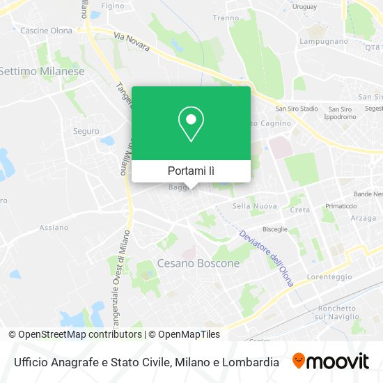 Mappa Ufficio Anagrafe e Stato Civile