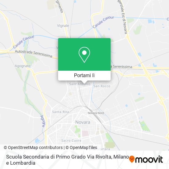 Mappa Scuola Secondaria di Primo Grado Via Rivolta