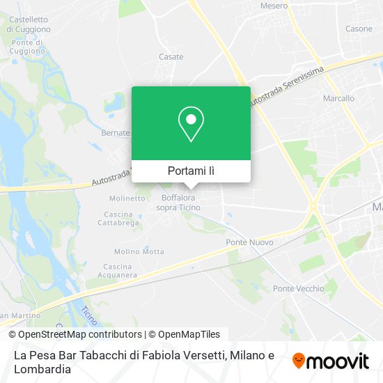 Mappa La Pesa Bar Tabacchi di Fabiola Versetti