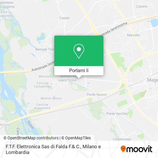 Mappa F.T.F. Elettronica Sas di Falda F.& C.