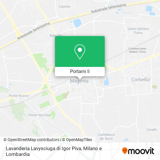 Mappa Lavanderia Lavysciuga di Igor Piva