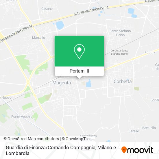 Mappa Guardia di Finanza / Comando Compagnia