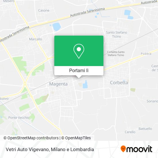 Mappa Vetri Auto Vigevano
