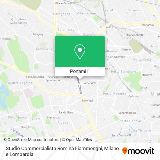 Mappa Studio Commercialista Romina Fiammenghi