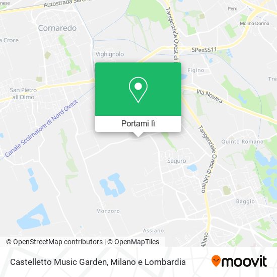 Mappa Castelletto Music Garden