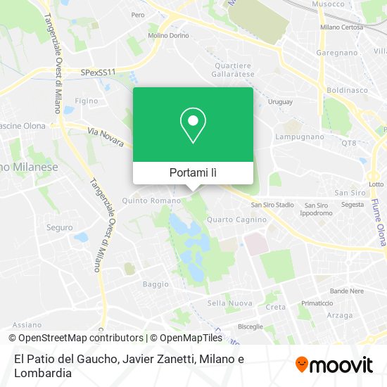 Mappa El Patio del Gaucho, Javier Zanetti