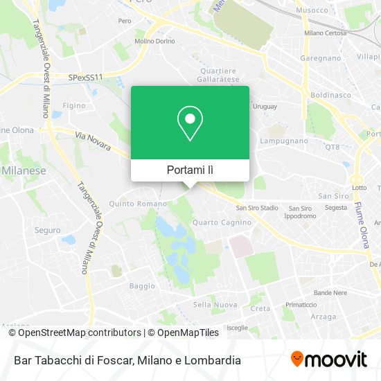 Mappa Bar Tabacchi di Foscar