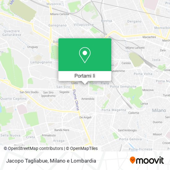 Mappa Jacopo Tagliabue