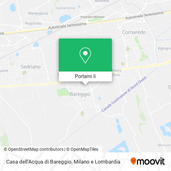 Mappa Casa dell'Acqua di Bareggio