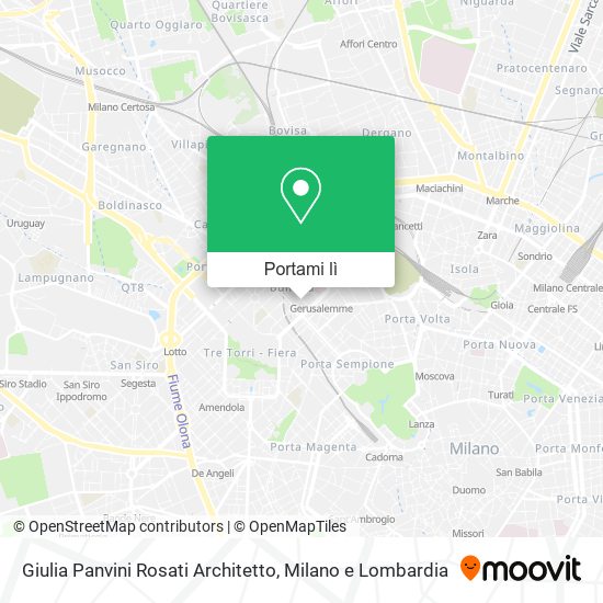 Mappa Giulia Panvini Rosati Architetto