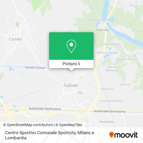 Mappa Centro Sportivo Comunale Sportcity