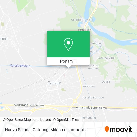 Mappa Nuova Salcos. Catering