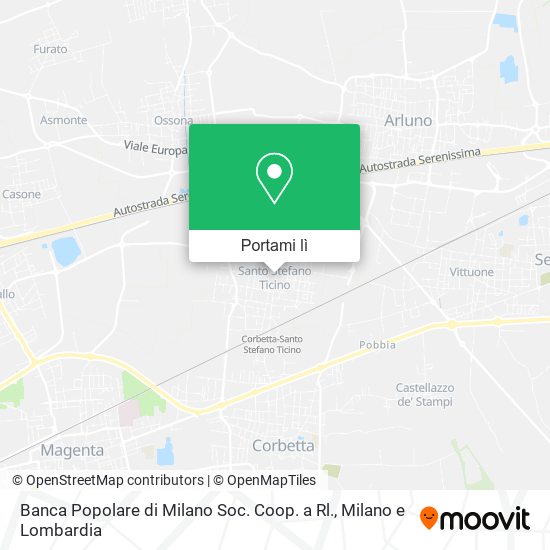 Mappa Banca Popolare di Milano Soc. Coop. a Rl.