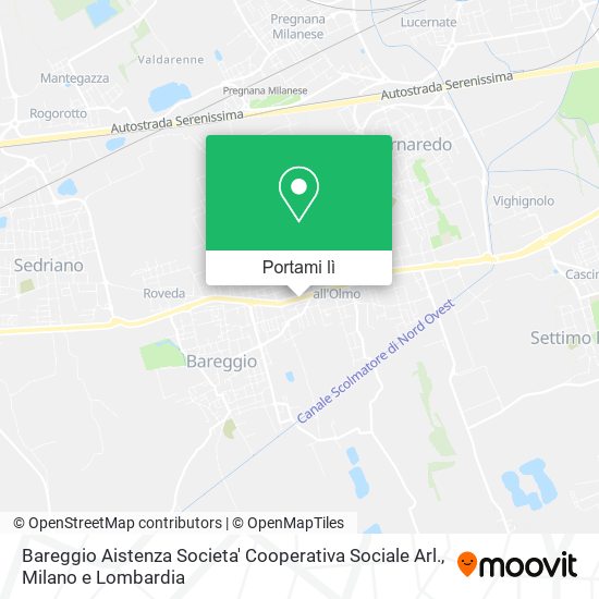 Mappa Bareggio Aistenza Societa' Cooperativa Sociale Arl.