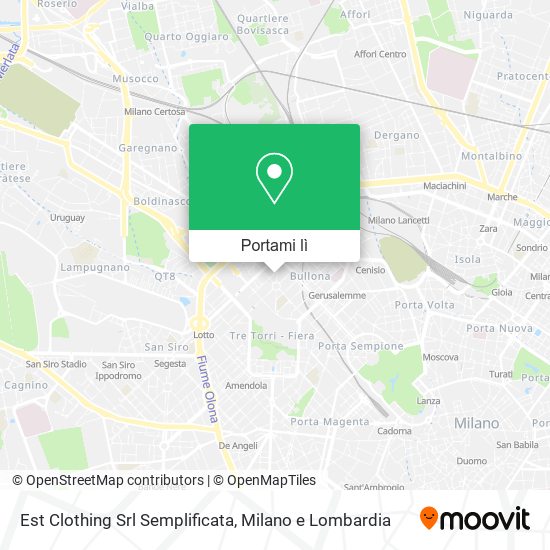 Mappa Est Clothing Srl Semplificata