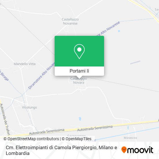 Mappa Cm. Elettroimpianti di Camola Piergiorgio