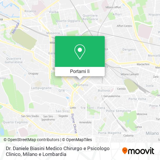 Mappa Dr. Daniele Biasini Medico Chirurgo e Psicologo Clinico