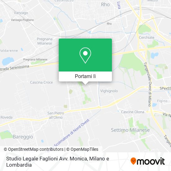 Mappa Studio Legale Faglioni Avv. Monica