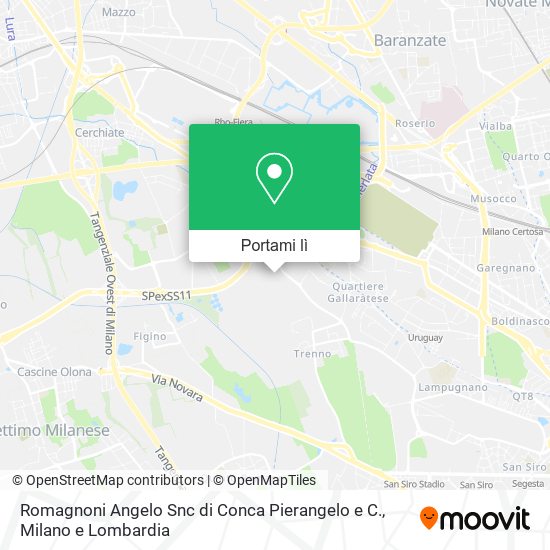 Mappa Romagnoni Angelo Snc di Conca Pierangelo e C.