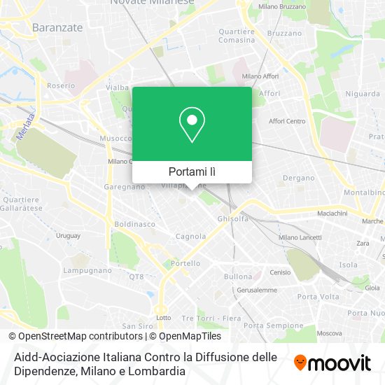 Mappa Aidd-Aociazione Italiana Contro la Diffusione delle Dipendenze