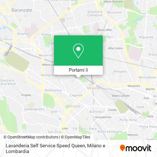 Mappa Lavanderia Self Service Speed Queen